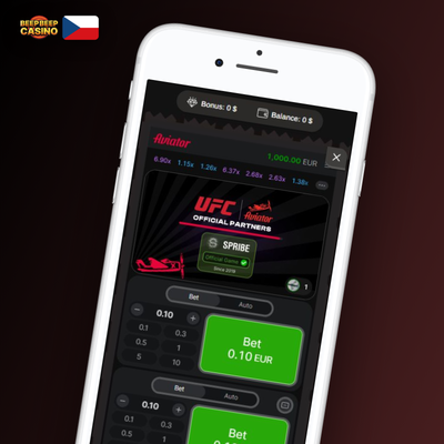 Ikona auto-bet funkce Aviatoru pro automatické opakování sázek v Beep Beep Casino