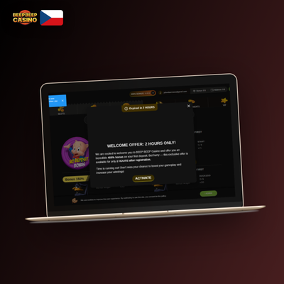 Ikona kupónu s promo kódem DUCK250 pro aktivaci uvítacího bonusu při registraci v Beep Beep Casino