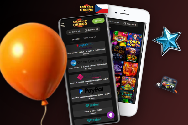 Padající sloupec žetonů jako varování před Martingale strategií v Beep Beep Casino