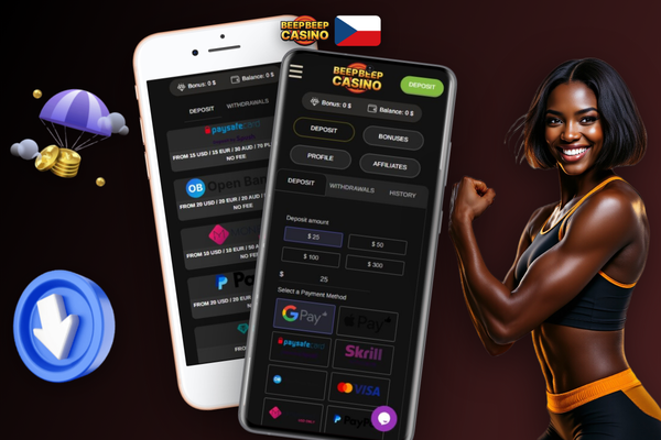 Pole pro promo kód DUCK250 v pokladně Beep Beep Casinu při aktivaci uvítacího bonusu