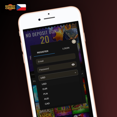 Ikona obálky s potvrzovacím odkazem pro vytvoření účtu v Beep Beep Casino e-mailem