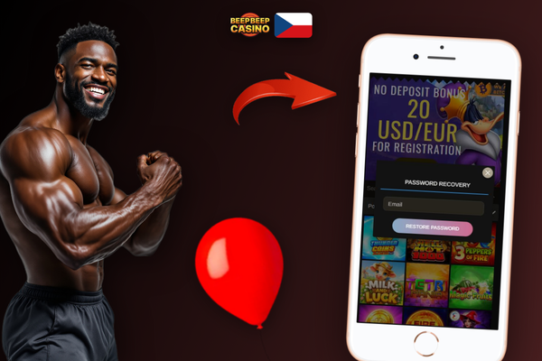 Sekce účtu Beep Beep Casino s posuvníky pro denní limit vkladu a nástrojem sebevyloučení